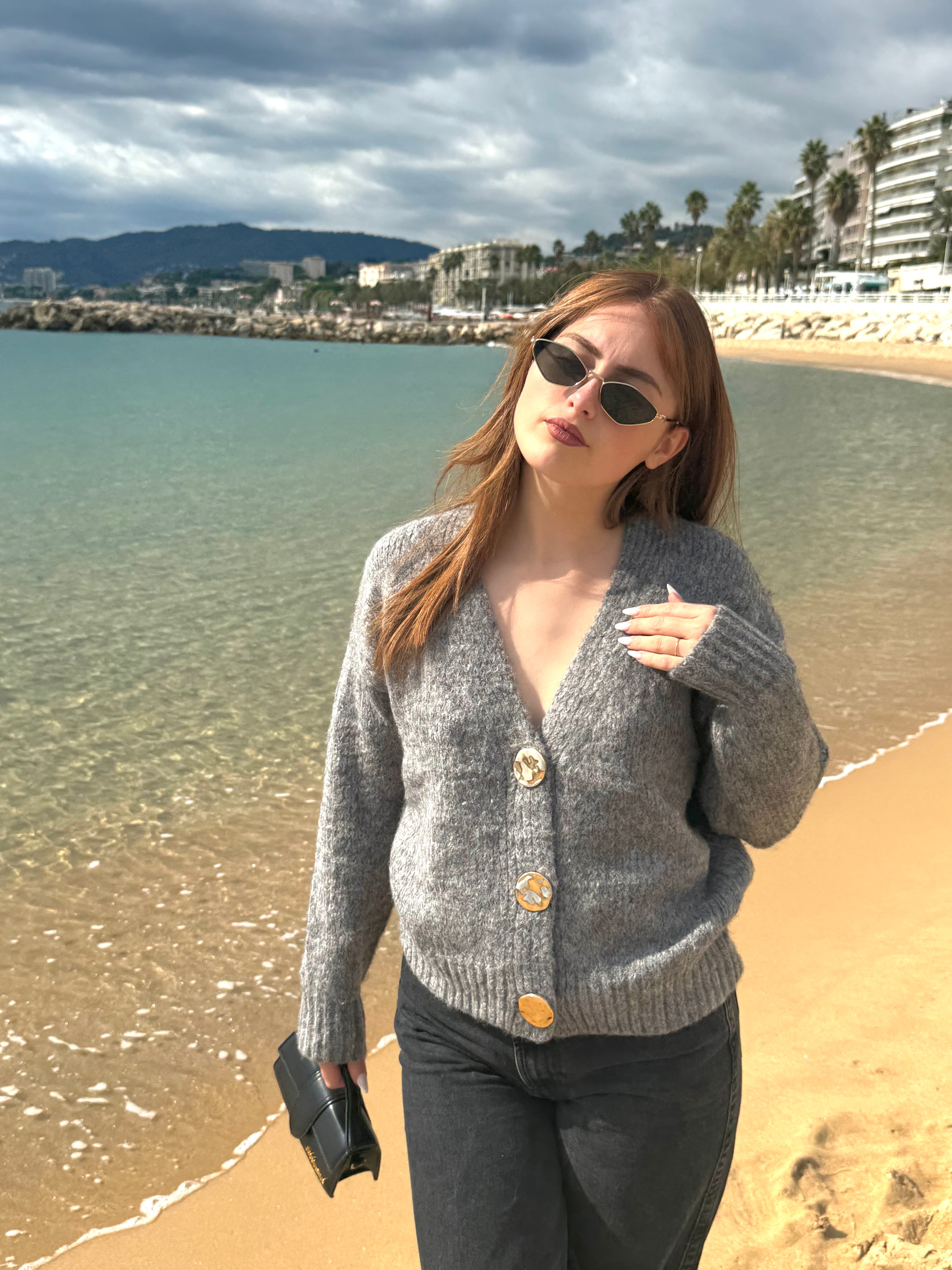 Cardigan gris
