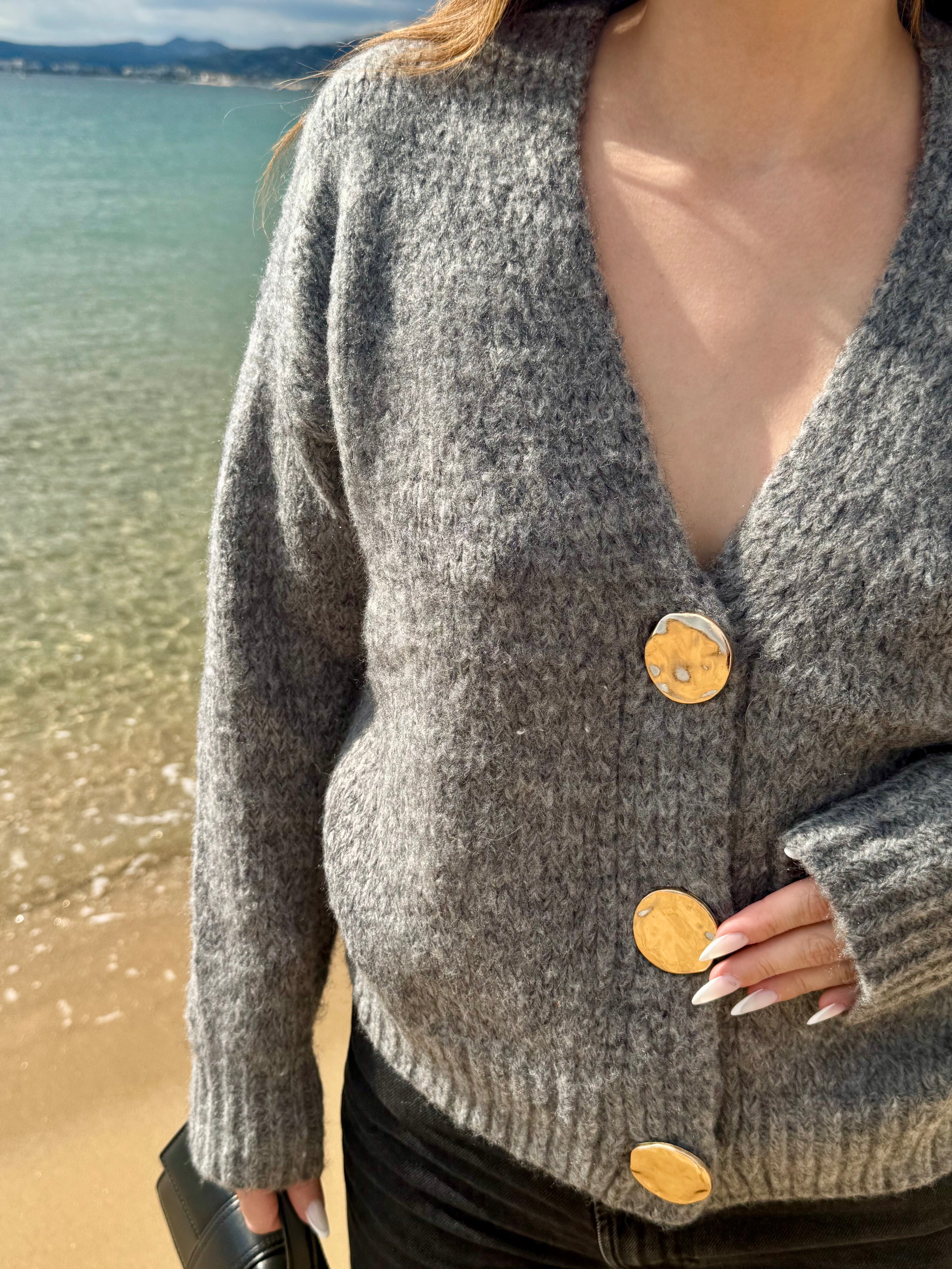 Cardigan gris