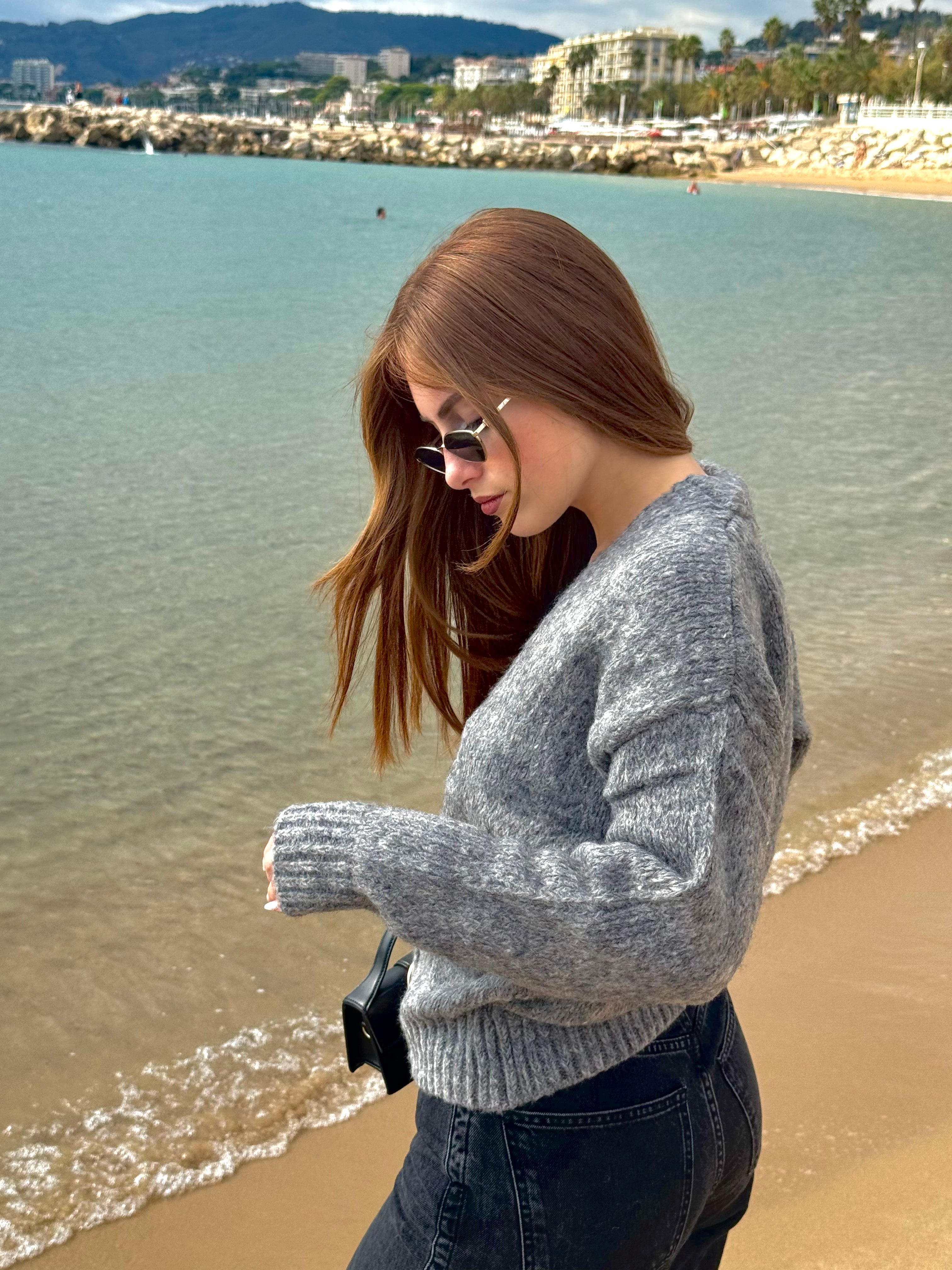 Cardigan gris